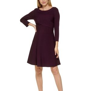 Tommy Hilfiger Rib-Knit Fit & Flare Dress 4